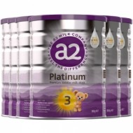 【包邮包税】A2 PLATINUM 白金铂金婴幼儿高端配方牛奶粉 3段(新版) 一箱6罐【保质期2026/10】