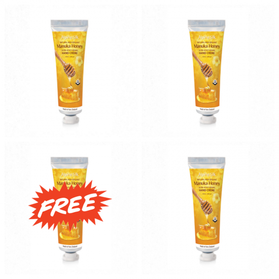【买三送一，拍一份发4支】Alpine Silk manuka hand creme 麦卢卡蜂蜜手霜 30ml ASM207【保质期2028/07】