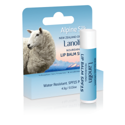 Alpine Silk organic lanolin nourishing lip balm spf15 4.5g 有机羊毛脂滋养润唇膏 spf15 4.5g ASO109 【保质期2027/12】 Alpine Silk organic lanolin nourishing lip balm spf15 4.5g 有机羊毛脂滋养润唇膏 spf15 4.5g ASO109 【保质期2027/12】