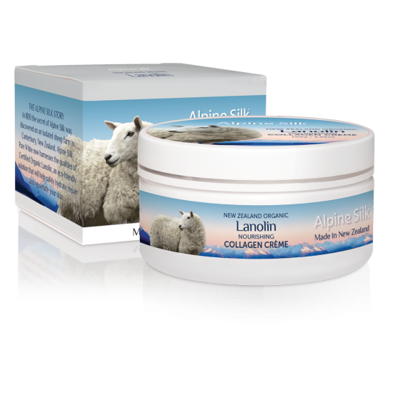 Alpine Silk organic lanolin nourishing collagen creme 100g 有机羊毛脂滋润胶原蛋白面霜 100g ASO101 【保质期2027/11】