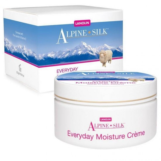 AlpineSilk 日常保湿霜 富含纯羊毛脂 维生素E 每日保湿面部肌肤 100g 【保质期2027/12】