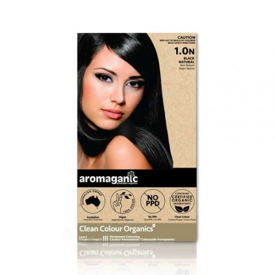 Aromaganic 染发膏黑色盖黑发1.0N 澳洲天然有机染发
