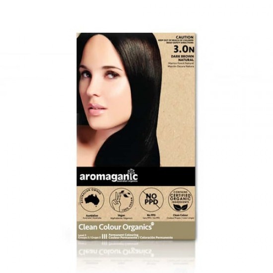 Aromaganic 染发膏深棕色偏黑 3.0N 澳洲天然有机染发