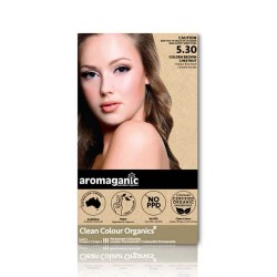 Aromaganic 5.30 纯天然染发膏染发剂 5.30度 金棕栗子色 Aromaganic 5.30 纯天然染发膏染发剂 5.30度 金棕栗子色