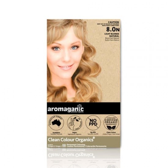 Aromaganic 8.0N 纯天然染发膏染发剂 8.0 淡棕色