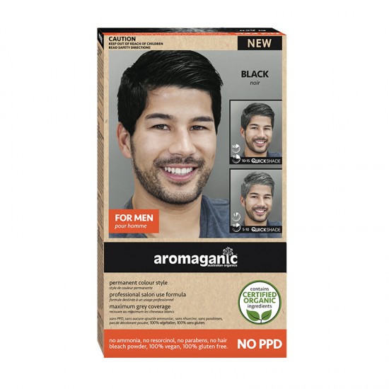 Aromaganic Men Black (Natural) 纯天然染发剂 男士专用 黑色