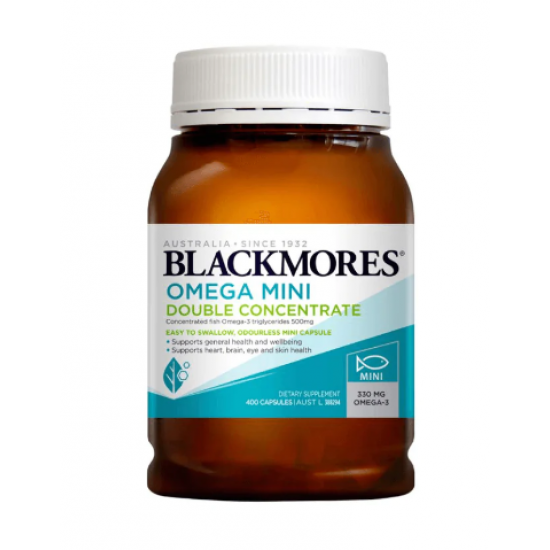 Blackmores omega mini double concentrate 澳佳宝双倍浓缩mini鱼油 400粒【保质期2026/04】