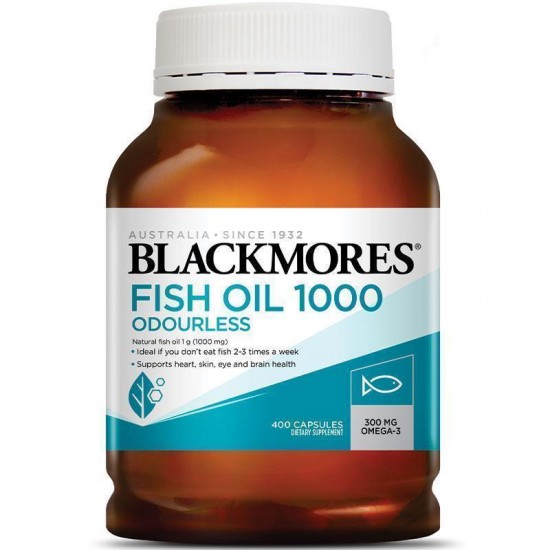 Blackmores Odourless Fish Oil 1000mg 400c 澳佳宝无腥大鱼油 【保质期2026/11】