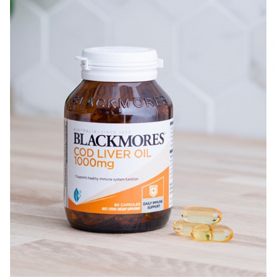 Blackmores  澳佳宝  鳕鱼肝油80粒   1000mg【保质期2026/07】