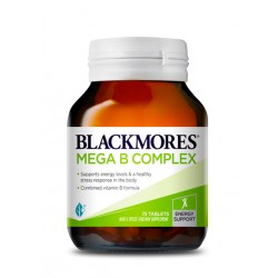 Blackmores Mega B 澳佳宝 高能复合维生素B族 75粒 【保质期2027/08】 Blackmores Mega B 澳佳宝 高能复合维生素B族 75粒 【保质期2027/08】