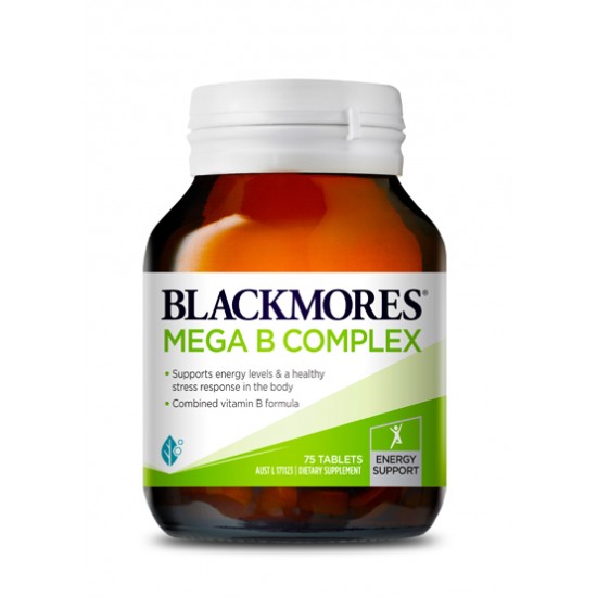 Blackmores Mega B 澳佳宝 高能复合维生素B族 75粒 【保质期2027/08】 Blackmores Mega B 澳佳宝 高能复合维生素B族 75粒 【保质期2027/08】