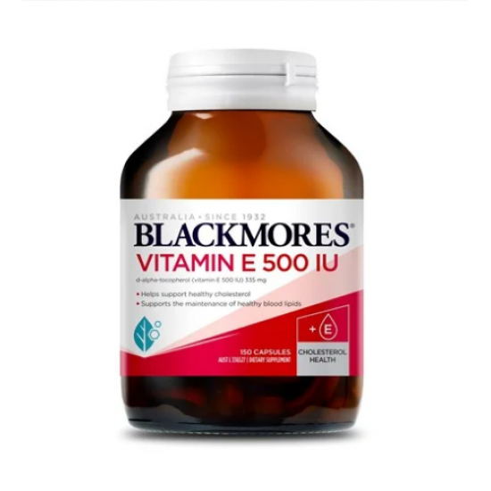 Blackmores 澳佳宝天然维生素E 维E胶囊 VE 500iu150粒 【保质期2027/06】