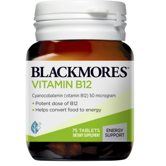 Blackmores Vitamin B12 澳佳宝B12 75片【保质期2028/07】