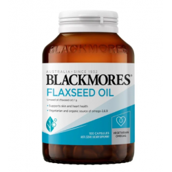 Blackmores Flaxseed Oil 澳佳宝亚麻籽油 100粒【保质期2028/02】 Blackmores Flaxseed Oil 澳佳宝亚麻籽油 100粒【保质期2028/02】