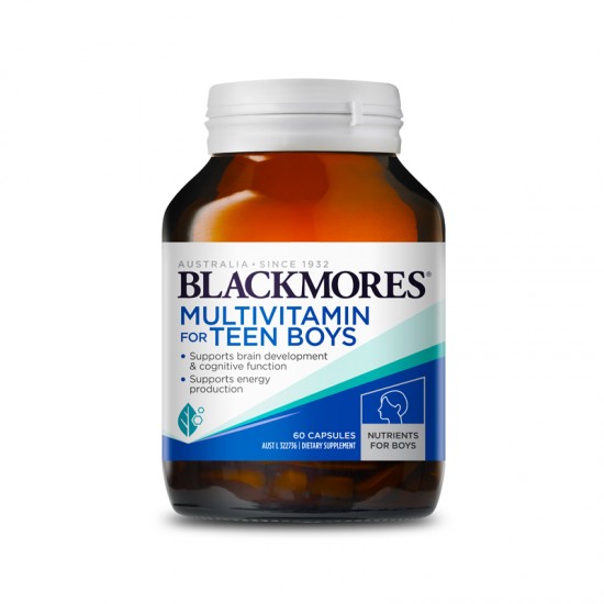 Blackmores Teens Multi For Guys 男孩脑黄金 60粒【保质期2025/05】