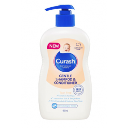 Curash gentle shampoo & conditioner 400ml 婴儿洗发水&护发素二合一 400ml【保质期2027/01】 Curash gentle shampoo & conditioner 400ml 婴儿洗发水&护发素二合一 400ml【保质期2027/01】