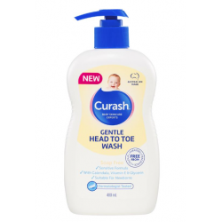 Curash gentle head to toe wash 400ml 婴儿沐浴露 400ml【保质期2026/12】 Curash gentle head to toe wash 400ml 婴儿沐浴露 400ml【保质期2026/12】