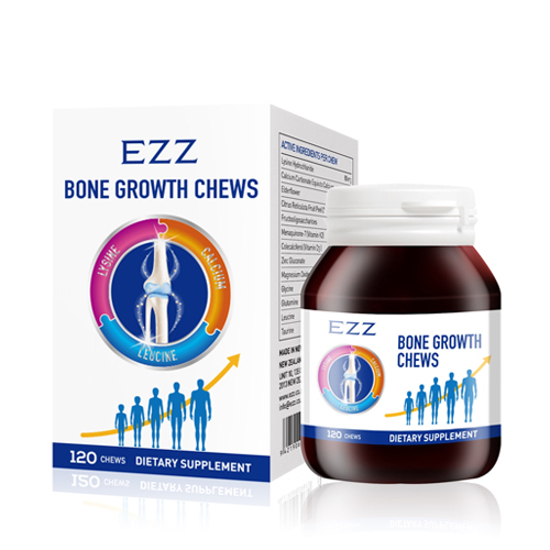 EZZ bone growth chews 骨骼生长素咀嚼片120片【保质期2026/04】