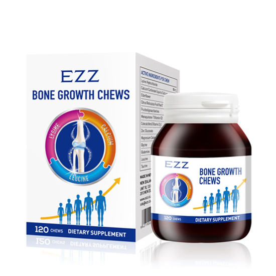 EZZ bone growth chews 骨骼生长素咀嚼片120片【保质期2027/01】