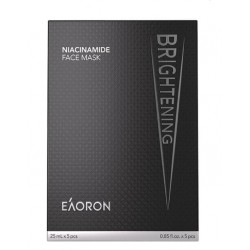 Eaoron Niacinamide Brightening Face Mask 5 Packs Eaoron黑膜水光黑色美白面膜 5片【保质期2026/02】 Eaoron Niacinamide Brightening Face Mask 5 Packs Eaoron黑膜水光黑色美白面膜 5片【保质期2026/02】