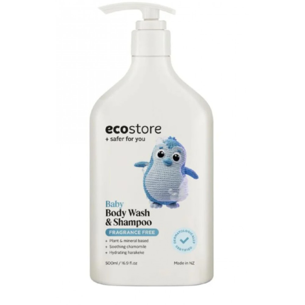 ecostore 宜可诚 婴儿洗发沐浴二合一(无香型) 500ml【保质期2027.02】