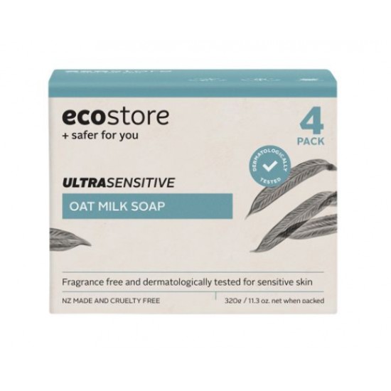 Ecostore Ultra Sensitive Oat Milk Soap 燕麦奶敏感肌香皂 4块装 320g