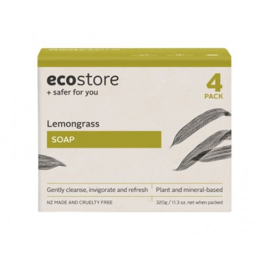 Ecostore Bar Soap Lemongrass 柠檬草香皂 4块装 320g