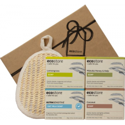 Ecostore Scented Soap Selection(去角质皂袋 麦卢卡蜂蜜香皂80g 椰子皂80g 柠檬草香皂 80g 敏感肌燕麦牛奶皂80g) GPCSSU Ecostore Scented Soap Selection(去角质皂袋 麦卢卡蜂蜜香皂80g 椰子皂80g 柠檬草香皂 80g 敏感肌燕麦牛奶皂80g) GPCSSU