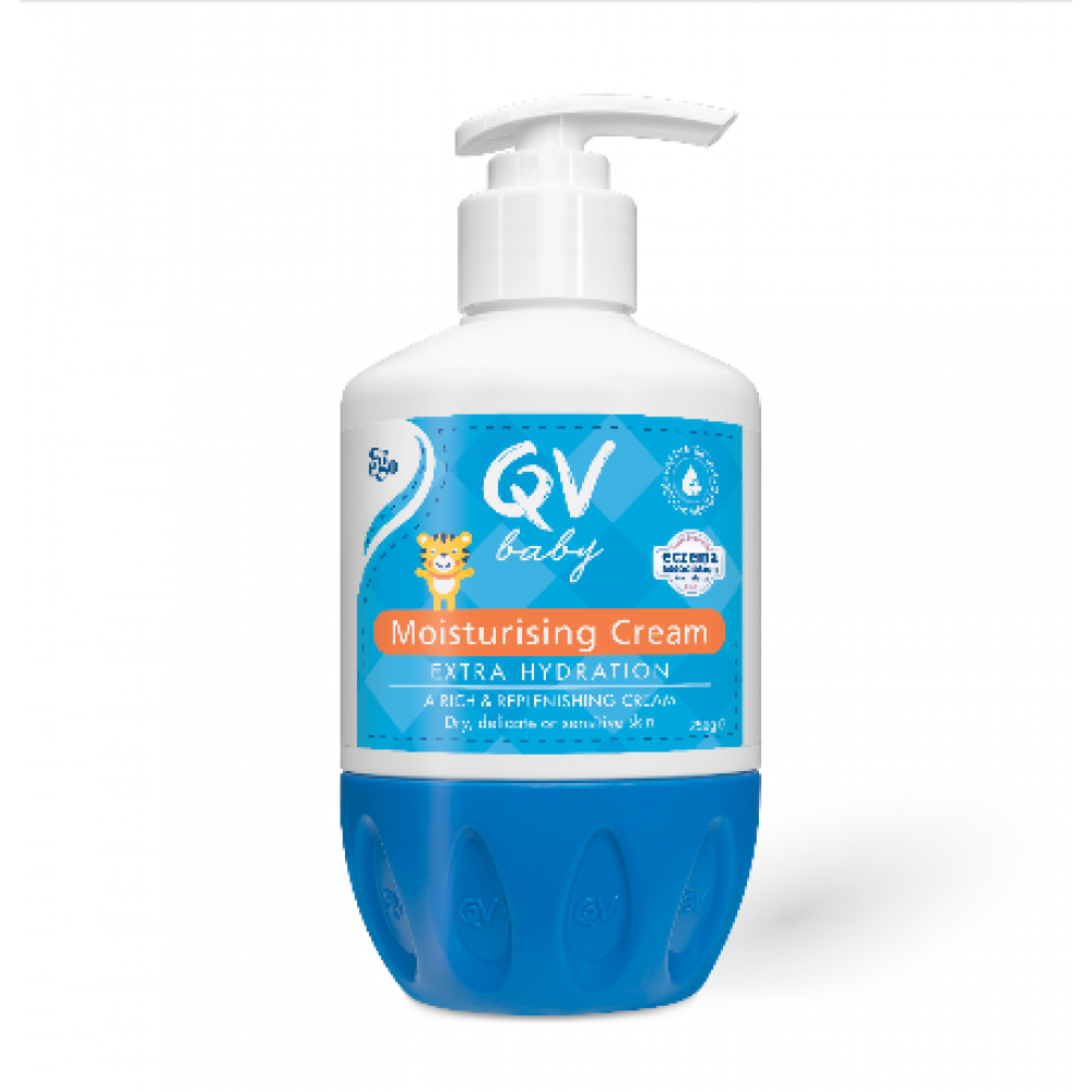 EGO QV 意高QV 婴儿润肤抗敏感保湿霜 按压版 250g【保质期2030.08】