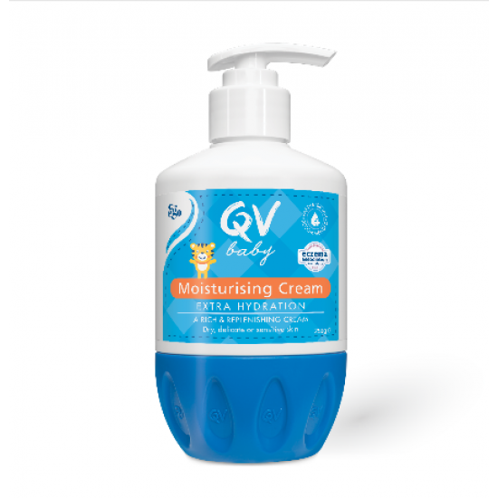 【新款】EGO QV Baby Cream250g 婴儿润肤抗敏感保湿霜 按压版【保质期2027/09】