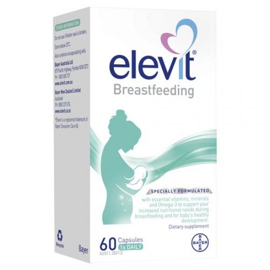 Elevit 爱乐维 哺乳期母乳复合维生素DHA 60粒 【保质期2025/11】