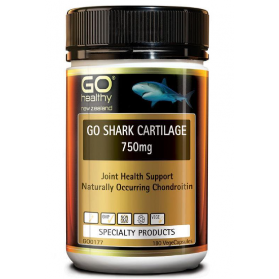 Go healthy go shark cartilage 750mg 180c 高之源鲨鱼软骨素750mg 180粒【保质期2026/07】