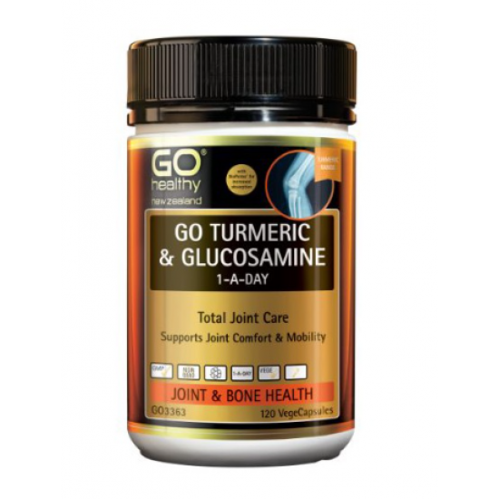 Go Turmeric & Glucosamine 1 a day 高之源姜黄素+葡萄氨糖关节灵 120粒【保质期2026/08】