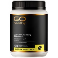 Go Healthy Fish Oil 高之源鱼油胶囊 1500mg 420粒【大瓶】【保质期2028/12】