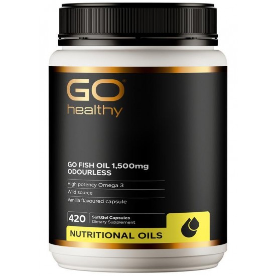 Go Healthy Fish Oil 高之源鱼油胶囊 1500mg 420粒【大瓶】【保质期2028/01】