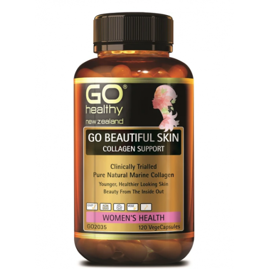Go Healthy beautiful skin collagen support 120c 高之源胶原蛋白胶囊女性营养素120粒 【保质期2026/01】