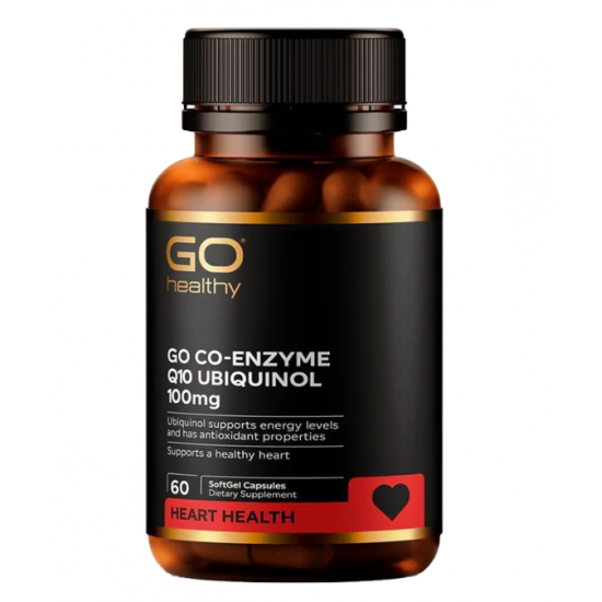 Go Healthy Q10 Ubiquinol 100mg 高之源泛醇还原型辅酶 100mg 60粒【保质期2028/09】