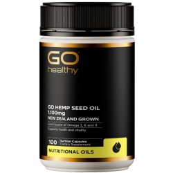 GO Healthy Go Hemp Seed Oil 1100mg 高之源大麻籽油 100粒 【保质期2029/01】