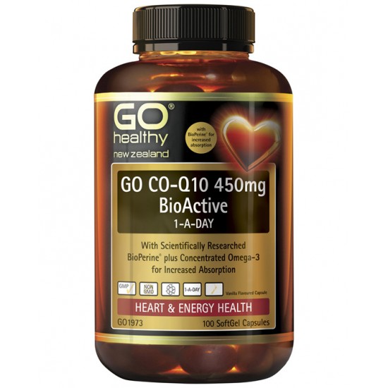 Go Healthy Co-Q10 450mg 100c 高之源心脏辅酶450mg胶囊 100粒 GO1973【保质期2027/01】
