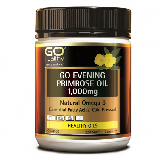 Go Healthy evening primrose oil 1000mg 220c 高之源 月见草胶囊1000mg 220粒 【保质期2026/05】