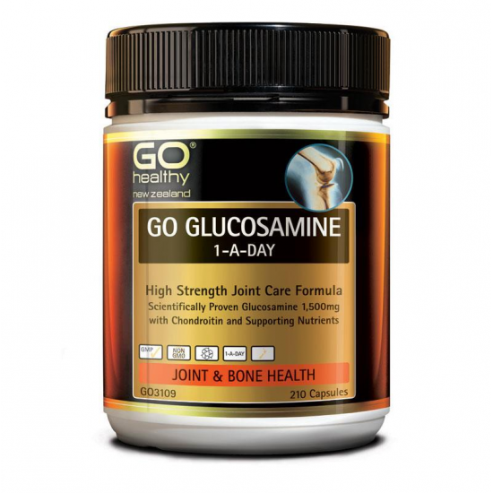 GO Healthy glucosamine 210c 高之源 氨糖维骨力 1500mg 210粒（针对有病变的各种风湿性关节炎；类风湿性关节炎；骨质增生，滑囊炎；颈椎病）【保质期2027/01】
