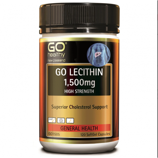 Go Healthy lecithin 1500mg 120c 高之源 高含量卵磷脂1500mg 120粒 心脑血管健康 调节血清 【保质期2026/11】