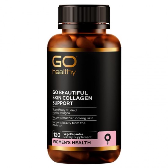 Go Healthy beautiful skin collagen support 120c 高之源胶原蛋白胶囊女性营养素120粒 【保质期2027/11】