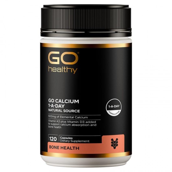 GO Healthy calcium 120c 高之源 天然海藻钙胶囊120粒 【保质期2028/011】