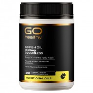 GO Healthy fish oil 1500mg 210c 高之源 无腥味深海鱼油胶囊 1500mg 210粒 【保质期2028/02】