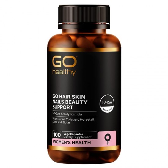 GO Healthy hair skin nails beauty support 100c 高之源 胶原蛋白胶囊100粒【保质期2026/10】