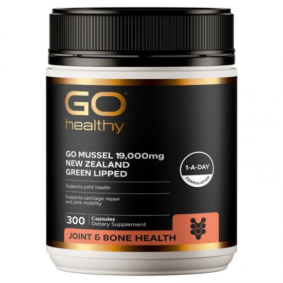 Go Healthy mussel 19000mg 300c 高之源 青口精华关节保护胶囊 19000mg 300粒 【保质期2027/12】