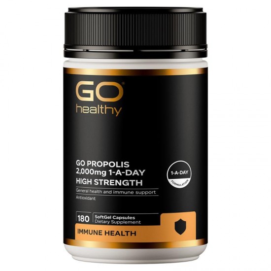 Go Healthy propolis 2000mg 180caps 高之源 蜂胶胶囊2000mg  180粒 【保质期2027/12】