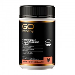 Go Healthy Turmeric & Glucosamine 1 a day 高之源姜黄素+葡萄氨糖关节灵 120粒【保质期2028/04】 Go Healthy Turmeric & Glucosamine 1 a day 高之源姜黄素+葡萄氨糖关节灵 120粒【保质期2028/04】