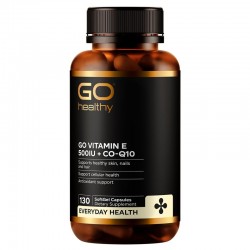 GO Healthy 高之源 维生素E+辅酶Q10 130粒 【保质期2027/09】 GO Healthy 高之源 维生素E+辅酶Q10 130粒 【保质期2027/09】